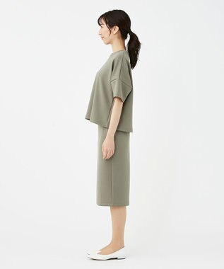 KASHIYAMA 【抗菌繊維】スタイリッシュジャージー トップス オリーブ