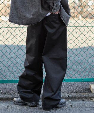 WEGO キーチャーム付きチノカーブパンツ ブラック