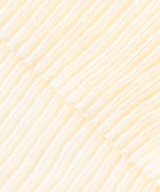 23区 S 【洗える】シアーリブハイネック ニット アイボリー系