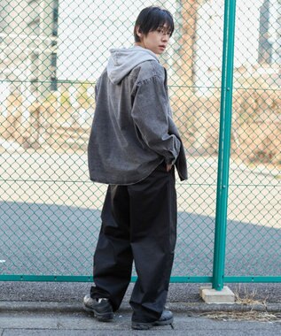 WEGO キーチャーム付きチノカーブパンツ ブラック