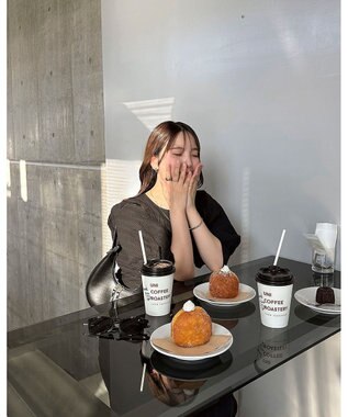 Green Parks AnriettMusee バックカットワークワンピース Black