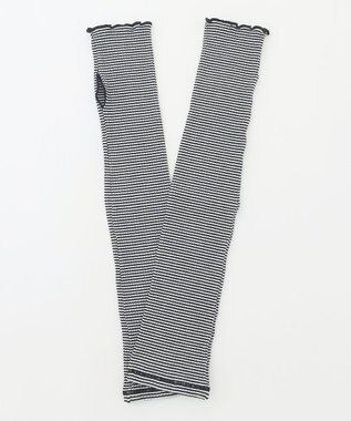 ANY SIS 【UVケア・接触冷感】キシリトール加工冷感 アームカバー オフ×ブラック