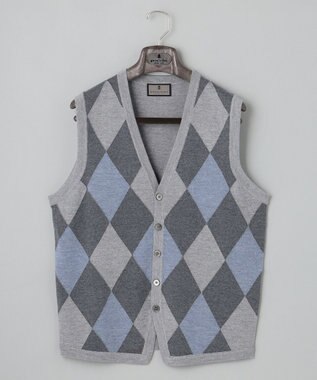GOTAIRIKU ハイゲージニットベスト ライトグレー系4