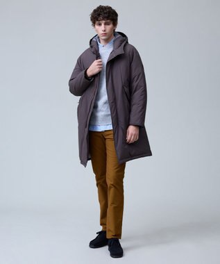 J.PRESS MEN 真冬の上質ドレスダウン【軽量 / 保温性 / 撥水性 / 透湿】ストレッチタフタ ADSモッズダウン コート カーキ系