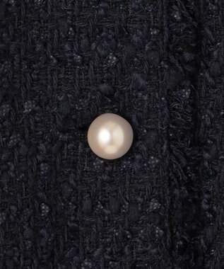 組曲 【KUMIKYOKU NAVY】ファンシーツイード 2WAYジャケット ネイビー系