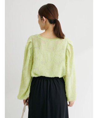 Green Parks シャギージャガードプルオーバー Green