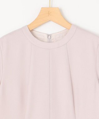 組曲 【WEB限定】ウールジョーゼット フレアワンピース ローズ系