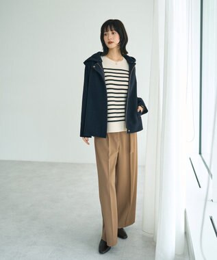 YECCA VECCA 釦デザイン配色ニット Border