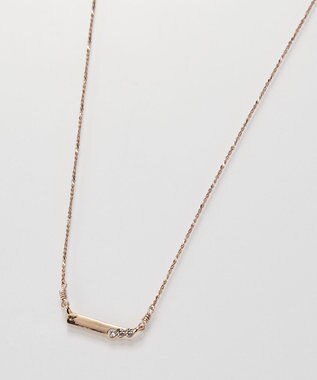 Phoebe <新色>【金属アレルギー対応】ストレートバービジューネックレス　シャンパンゴールド シャンパンゴールド