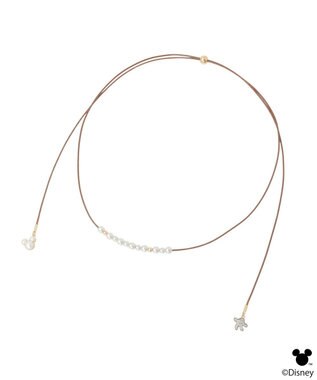 earth music&ecology 【予約】Disney/ミッキーモチーフチョーカー ブラウン