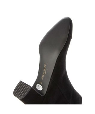 MODE ET JACOMO <MODE ET JACOMO>コンビデザインショートブーツ ブラックスエード