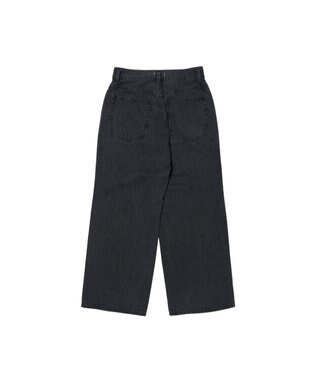 woadblue ＜坪田あさみさんコラボ＞DADA  ダダ  /  BLACK ワイドデニムパンツ BLACK