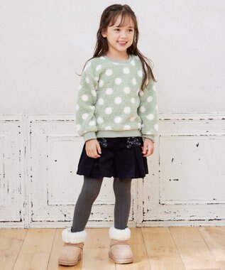 ANY KIDS コーデュロイキュロット ネイビー