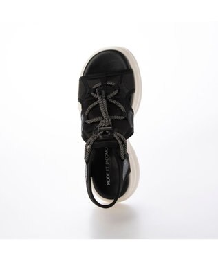 MODE ET JACOMO <MODE ET JACOMO>ボリュームソールスポーツサンダル ブラック