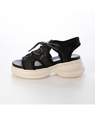 MODE ET JACOMO <MODE ET JACOMO>ボリュームソールスポーツサンダル ブラック