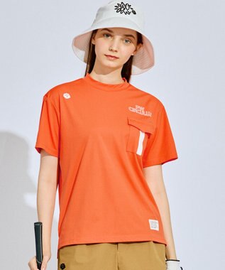 PW CIRCULUS 【吸水速乾 / UV遮蔽率96.3% UVカット / ストレッチ】【WOMEN】ポケットモックT ゴルフウェア レディース