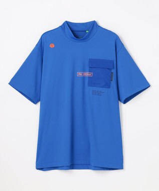 PW CIRCULUS 【MEN】ポケットモックネック ゴルフ スカイブルー系