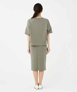 KASHIYAMA 【抗菌繊維】スタイリッシュジャージー トップス オリーブ