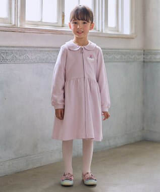 ANY KIDS ジップアップワンピース ラベンダー