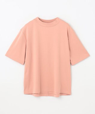 ANY 【接触冷感/UVケア】マルチファンクションモックネックTシャツ コーラル