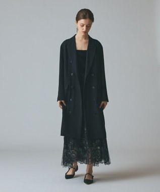 GRACE CONTINENTAL オーバーサイズテーラーコート ブラック