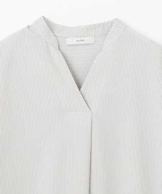 ANY 【洗濯機可】サッカーストライプワンピース グレーストライプ