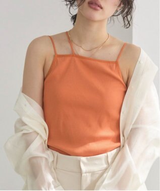 WEGO 【ANGIE VINTAGE/SMLサイズ展開】ストラップカップ付きベアキャミソール オレンジ