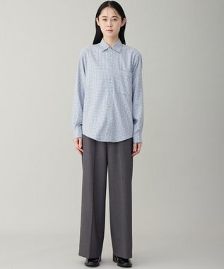 UNFILO MENS 【男女兼用】クリーンチェック ネルシャツ ピンクチェック