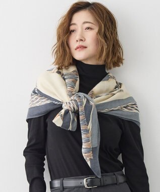 23区 manipuri  ヴィヴァーチェタッセル ストール グレー系