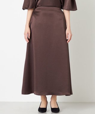 NAVE 【ReNAVE】タンブラーサテン スカート ブラウン系