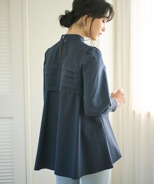 #Newans 【ANSWER for Co-Creation】ラインデザインチュニック ネイビー系