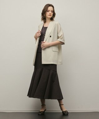 GRACE CONTINENTAL ドルマンテーラードジャケット ベージュ