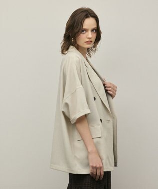 GRACE CONTINENTAL ドルマンテーラードジャケット ベージュ