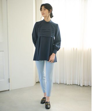 #Newans 【ANSWER for Co-Creation】ラインデザインチュニック ネイビー系