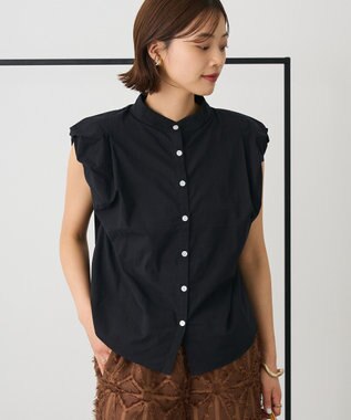 CRAFT STANDARD BOUTIQUE フレンチスリーブブラウス Black