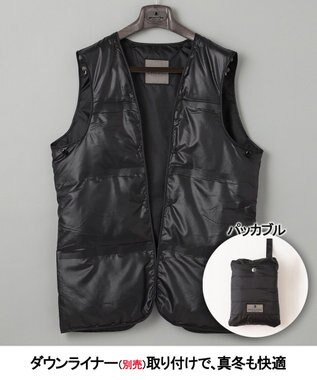 GOTAIRIKU 【シーンレスに対応】ブライトシャンブレーミリタリーパーカ コート ブラック系8