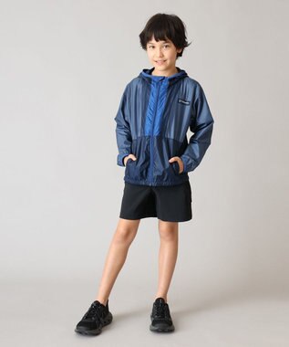 Columbia Columbia/ キッズアイテム/ バックボウルIIフーデッドウィンドブレーカー /コロンビア Dark Mountain Coll Navy Mountain Blue