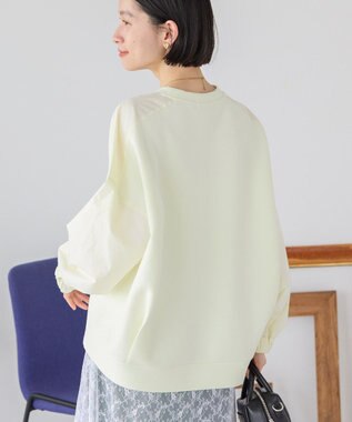 AMERICAN HOLIC 異素材コクーンポンチプルオーバー Light Yellow