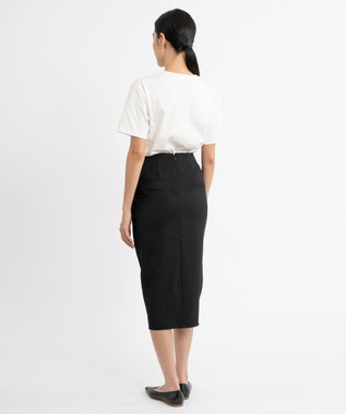 23区 S 【エステータ】ウールダブルクロス  スカート ブラック系