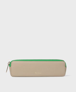 Paul Smith サプルレザー ペンケース ベージュ
