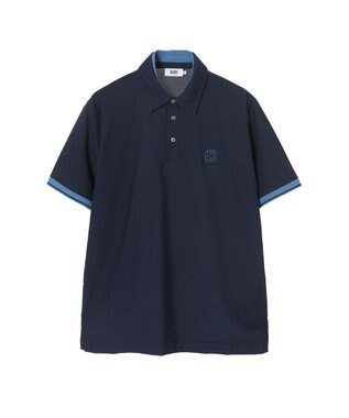 DAKS ダブルカラー スポーティーポロ ネイビー