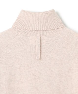 BEIGE， 【WEB限定・洗える】DEMING / バイカラーウールタートルネックニット Taupe × Nude