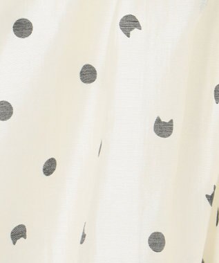 ANY KIDS ネコ×ドット スカート エクリュ