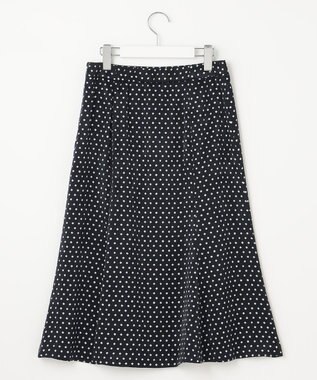 J.PRESS LADIES 【洗える】ジオメトリック マーメイド スカート ネイビー系5