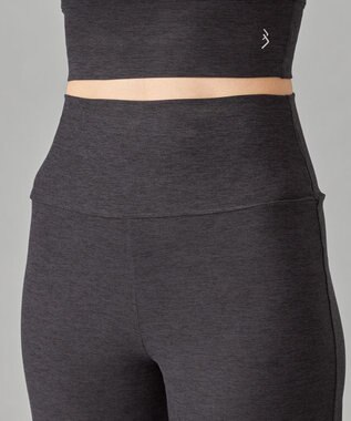 Chacott Peach Mokuストレートパンツ ダークグレー杢