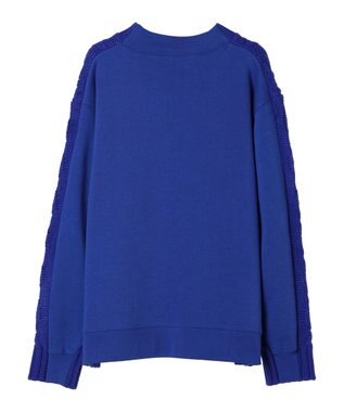 CRAFT STANDARD BOUTIQUE ケーブルニットドッキングスウェット Blue