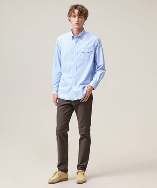 J.PRESS MEN 【ストレッチ】ハイパワーストレッチバーズアイ パンツ グレー系