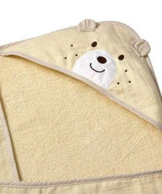 MIKI HOUSE HOT BISCUITS ベビーバスタオル ベージュ