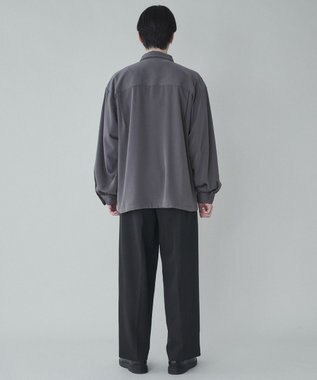 WEGO トロミBIGシャツ ダークグレー