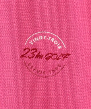 23区GOLF 【WOMEN】【UVケア・吸水速乾】ハニカムカノコ 半袖ポロシャツ ピンク系